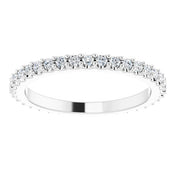 Platinum 1/3 CTW Natural Diamond Eternity Band Size 4