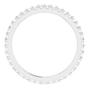 Platinum 1/3 CTW Natural Diamond Eternity Band Size 4.5