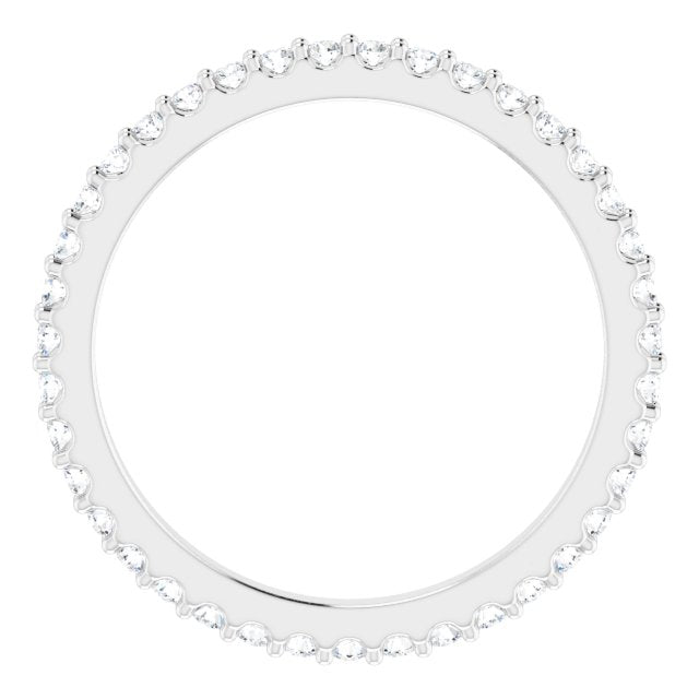 Platinum 1/3 CTW Natural Diamond Eternity Band Size 4.5