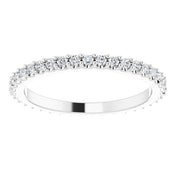 Platinum 1/3 CTW Natural Diamond Eternity Band Size 5