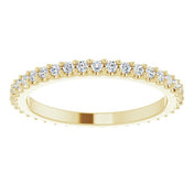 14K Yellow 1/3 CTW Natural Diamond Eternity Band Size 5