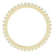 14K Yellow 1/3 CTW Natural Diamond Eternity Band Size 5