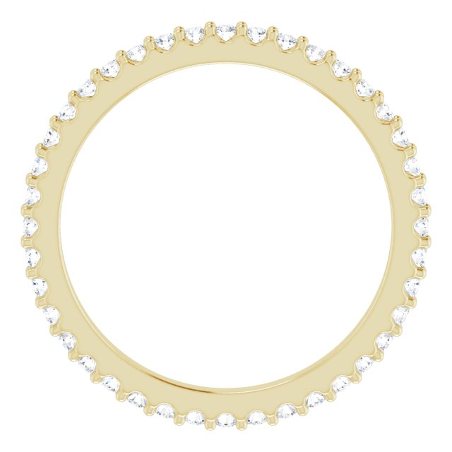 14K Yellow 1/3 CTW Natural Diamond Eternity Band Size 5