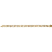 14K Yellow 1 1/2 CTW Natural Diamond Link 7" Bracelet