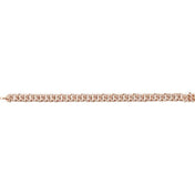 14K Rose 1 1/2 CTW Natural Diamond Link 7" Bracelet