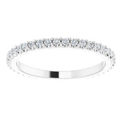 Platinum 1/3 CTW Natural Diamond Eternity Band Size 5.5