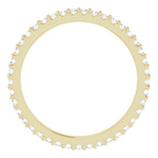 14K Yellow 1/3 CTW Natural Diamond Eternity Band Size 5.5