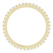 14K Yellow 1/3 CTW Natural Diamond Eternity Band Size 5.5