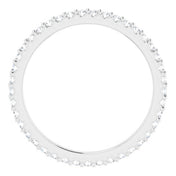 Platinum 1/3 CTW Natural Diamond Eternity Band Size 5.5