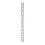 14K Yellow 1/3 CTW Natural Diamond Eternity Band Size 6