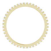 14K Yellow 3/8 CTW Natural Diamond Eternity Band Size 7.5
