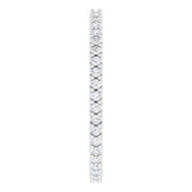 Platinum 3/8 CTW Natural Diamond Eternity Band Size 7.5