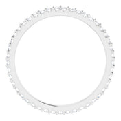Platinum 3/8 CTW Natural Diamond Eternity Band Size 8