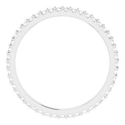 Platinum 3/8 CTW Natural Diamond Eternity Band Size 8