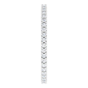 14K White 3/8 CTW Natural Diamond Eternity Band Size 8