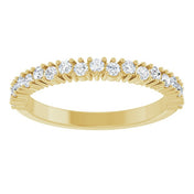 14K Yellow 1/3 CTW Natural Diamond Anniversary Band
