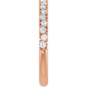 14K Rose 3/8 CTW Lab-Grown Diamond Anniversary Band