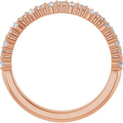 14K Rose 3/8 CTW Lab-Grown Diamond Anniversary Band