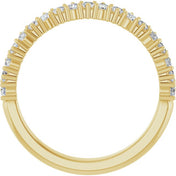 14K Yellow 3/8 CTW Lab-Grown Diamond Anniversary Band