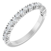 Platinum 3/8 CTW Lab-Grown Diamond Anniversary Band