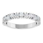 Platinum 9/10 CTW Lab-Grown Diamond Anniversary Band