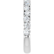 Platinum 9/10 CTW Lab-Grown Diamond Anniversary Band