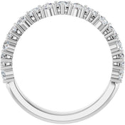 Platinum 9/10 CTW Lab-Grown Diamond Anniversary Band