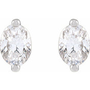Platinum 1/2 CTW Natural Diamond Stud Earrings