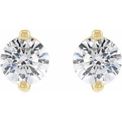 14K Yellow .03 CTW Natural Diamond 2-Prong Stud Earrings
