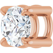 14K Rose 1/5 CT Natural Diamond Pendant