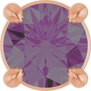 14K Rose 4 mm Lab-Grown Alexandrite Pendant