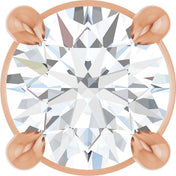 14K Rose 1/5 CT Natural Diamond Pendant