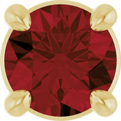14K Yellow 4 mm Natural Mozambique Garnet Pendant