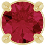 14K Yellow 4 mm Natural Ruby Pendant