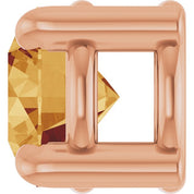 14K Rose 4 mm Natural Citrine Pendant