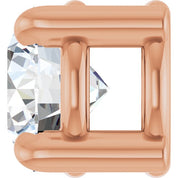 14K Rose 1/5 CT Natural Diamond Pendant