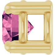 14K Yellow 4 mm Natural Pink Tourmaline Pendant