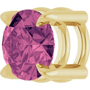 14K Yellow 5 mm Natural Pink Tourmaline Pendant