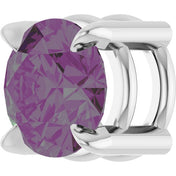 Platinum 5 mm Lab-Grown Alexandrite Pendant