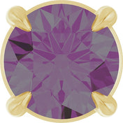 14K Yellow 5 mm Lab-Grown Alexandrite Pendant