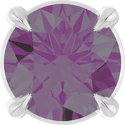 Sterling Silver 5 mm Lab-Grown Alexandrite Pendant