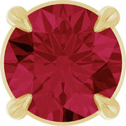 14K Yellow 5 mm Natural Ruby Pendant
