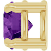 14K Yellow 5 mm Natural Amethyst Pendant