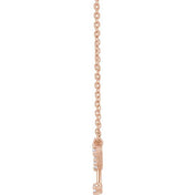14K 1/8 CTW Natural Diamond Cancer Necklace 16-18"