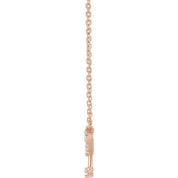 14K 1/8 CTW Natural Diamond Cancer Necklace 16-18"