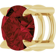 14K Yellow 6 mm Natural Mozambique Garnet Pendant
