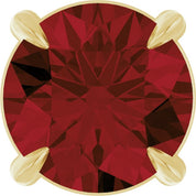 14K Yellow 6 mm Natural Mozambique Garnet Pendant