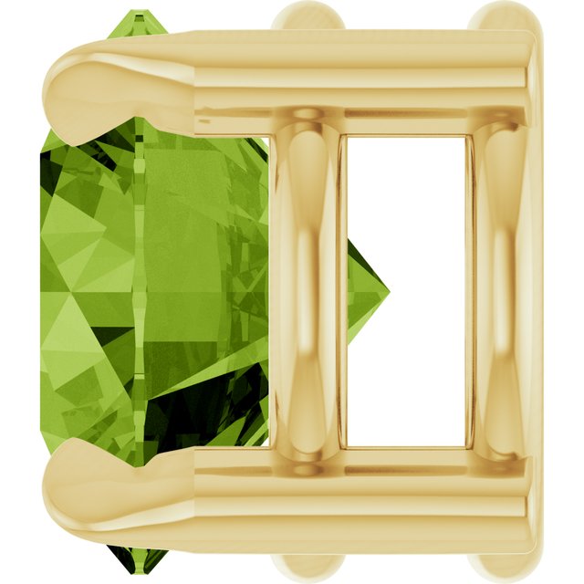 14K Yellow 6 mm Natural Peridot Pendant