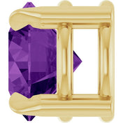 14K Yellow 6 mm Natural Amethyst Pendant