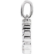 14K White 1/4 CTW Lab-Grown Diamond Initial D Pendant